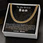 To My Son | From Mom | Cuban Link Chain